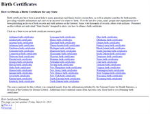 Tablet Screenshot of birth-certificates.net